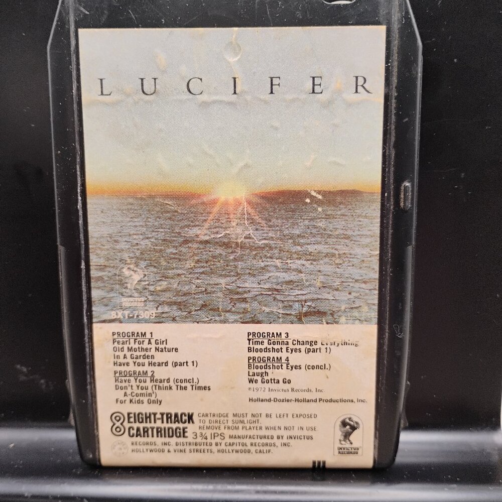 vintage 8 track RARE 1970s Canadian band Lucifer 8XY-7309 Invictus Records 1972